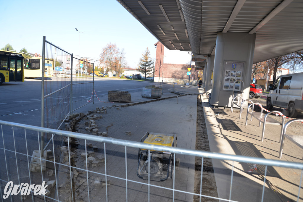 Prace na dworcu autobusowym w Tarnowskich Górach