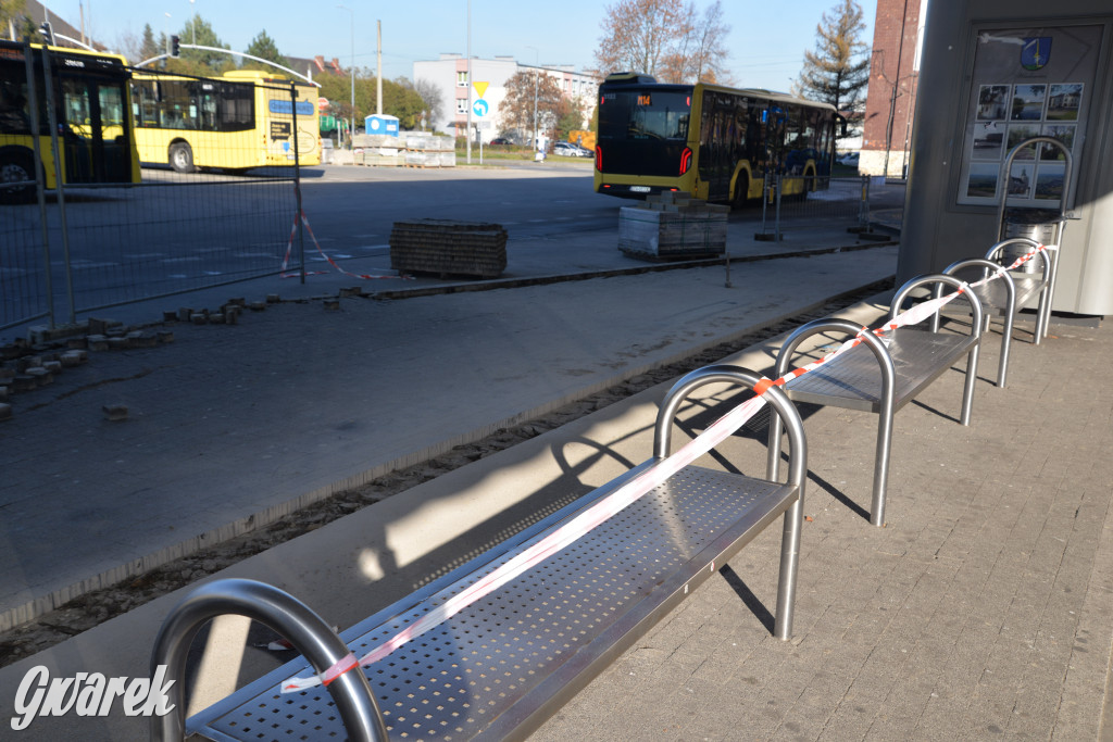 Prace na dworcu autobusowym w Tarnowskich Górach