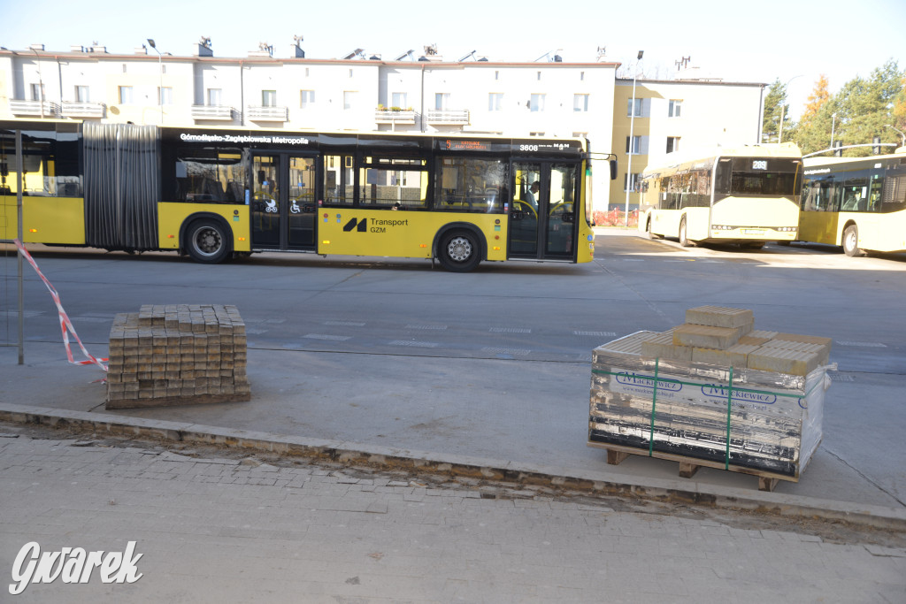 Prace na dworcu autobusowym w Tarnowskich Górach
