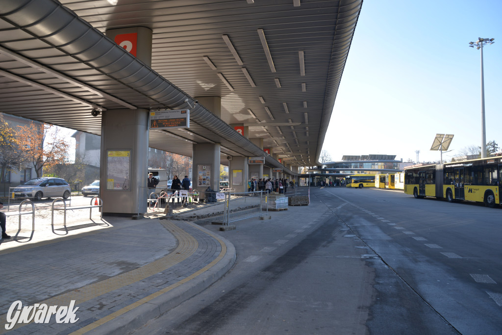 Prace na dworcu autobusowym w Tarnowskich Górach