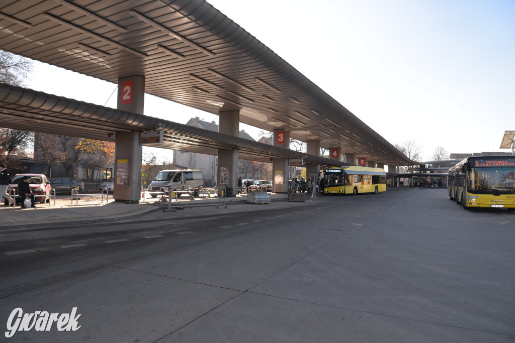 Prace na dworcu autobusowym w Tarnowskich Górach