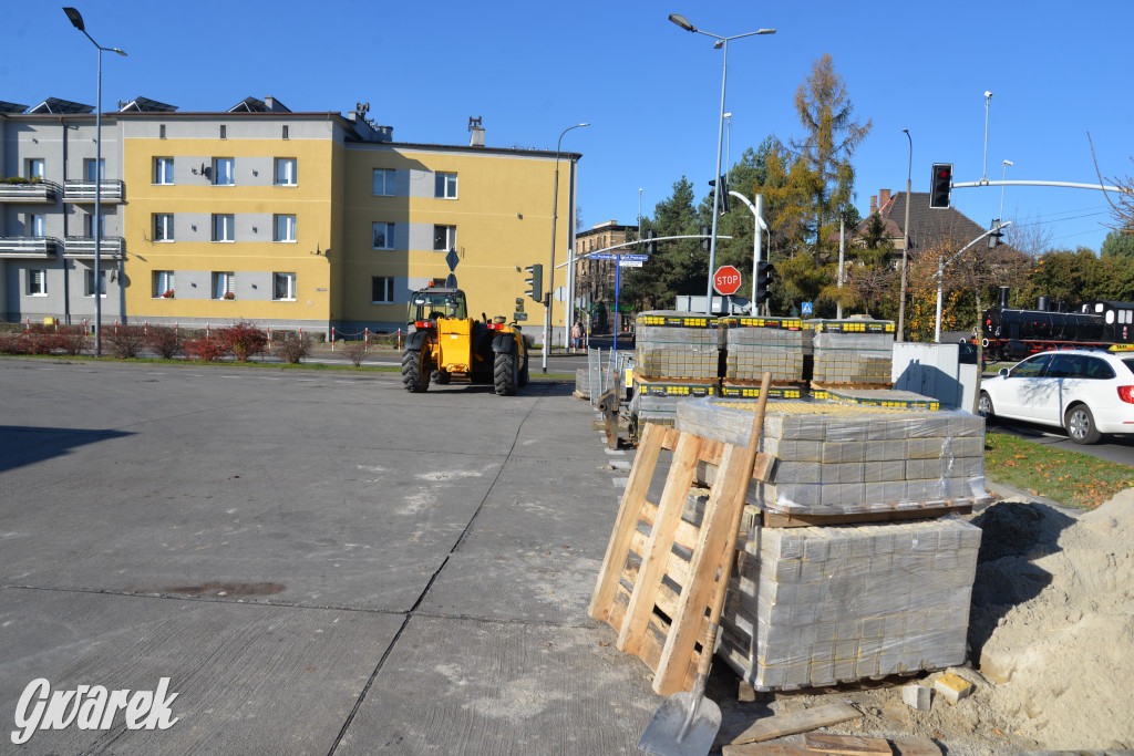 Prace na dworcu autobusowym w Tarnowskich Górach