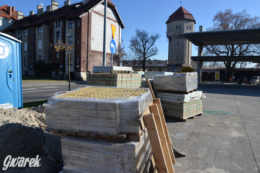 Prace na dworcu autobusowym w Tarnowskich Górach