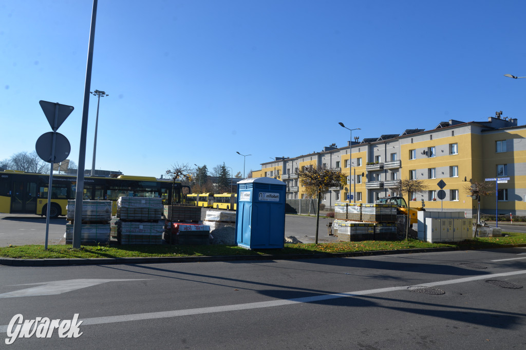 Prace na dworcu autobusowym w Tarnowskich Górach