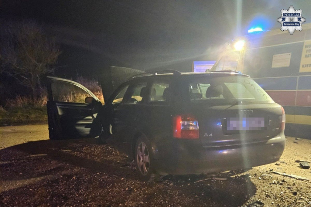Powiat tarnogórski. Wjechał w forda, był pijany