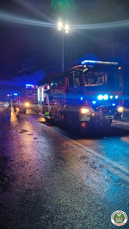 Czołowe zderzenie na DK 11. Droga była zablokowana