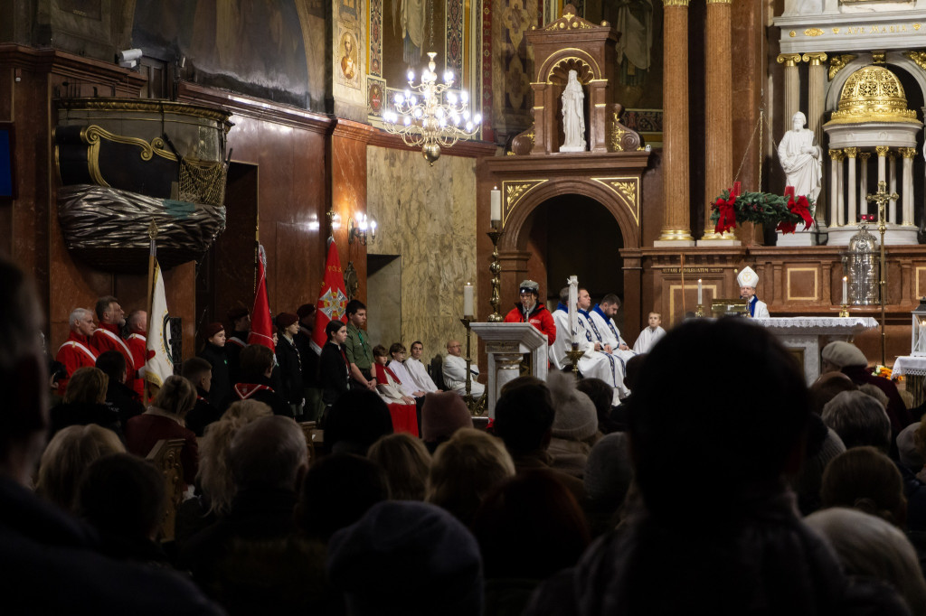 Uroczyście zapalono lampki na miejskiej choince