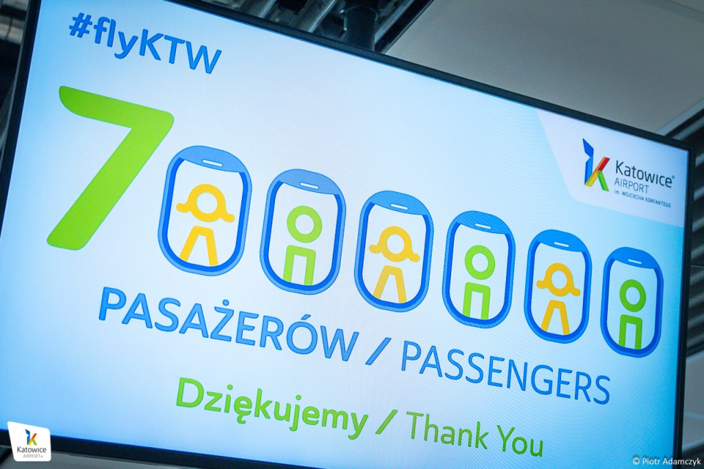 Lotnisko w Pyrzowicach. Siedmiomilionowa pasażerka