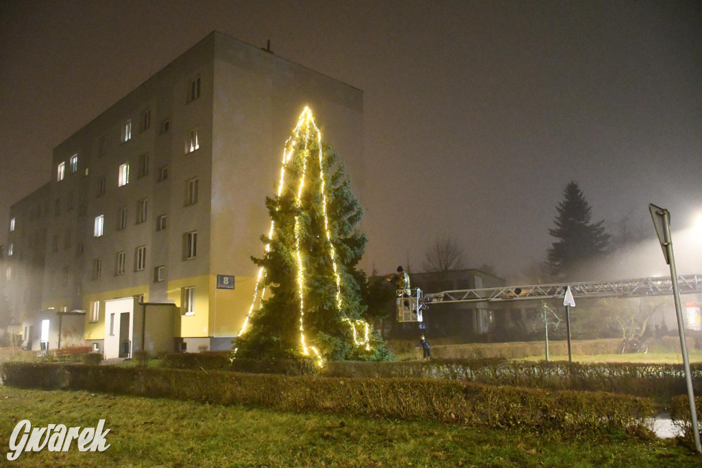 Strzybnicka choinka zabłysła 5 tysiącami lampek