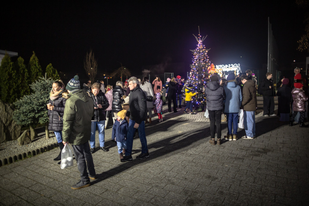 Choinka na skwerze. Ozdobili ją mieszkańcy Orzecha