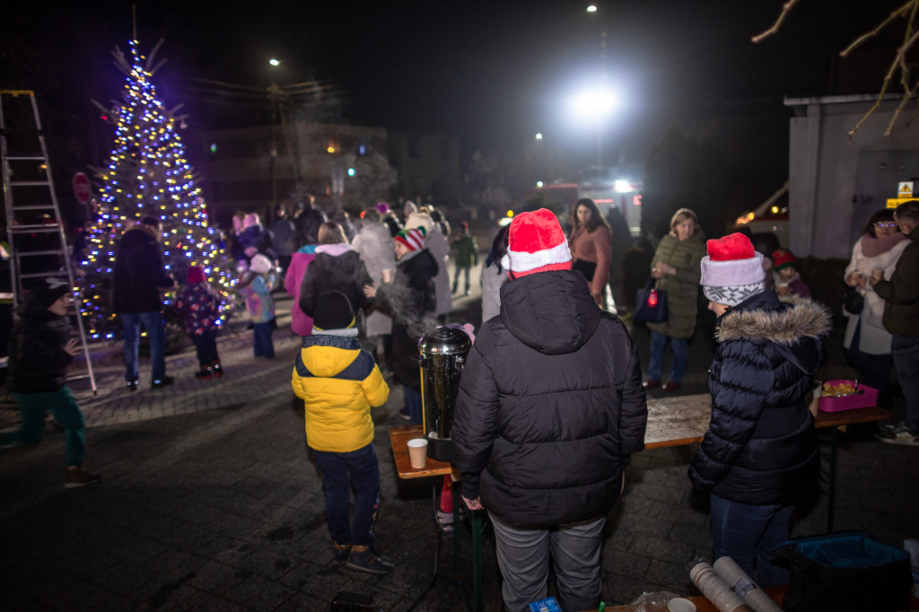 Choinka na skwerze. Ozdobili ją mieszkańcy Orzecha