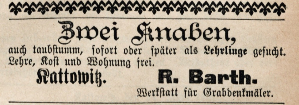 Co się kryje za inskrypcją: R. Barth Kattowitz?