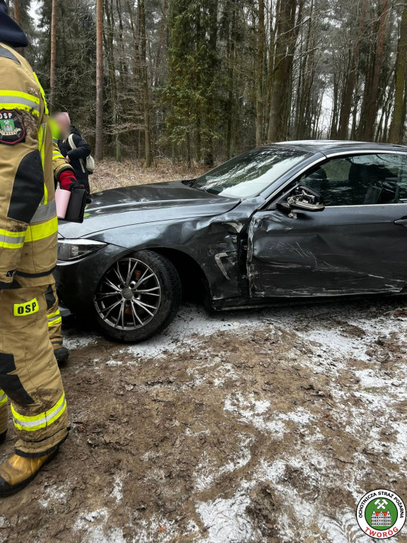 Kierowca bmw zjechał na przeciwległy pas ruchu