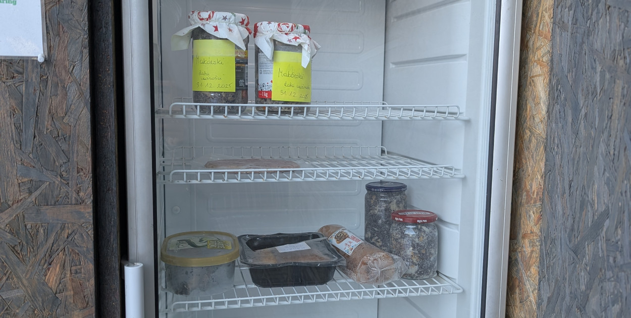 Mała lodówka, ważna idea. Można się częstować