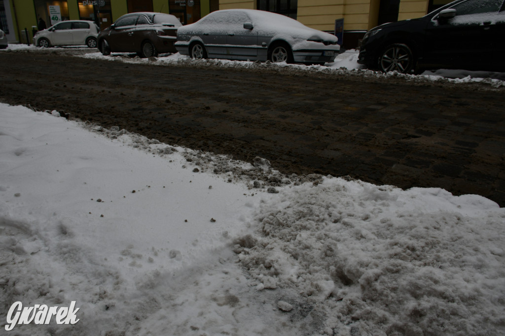 Zaśnieżone centrum Tarnowskich Gór