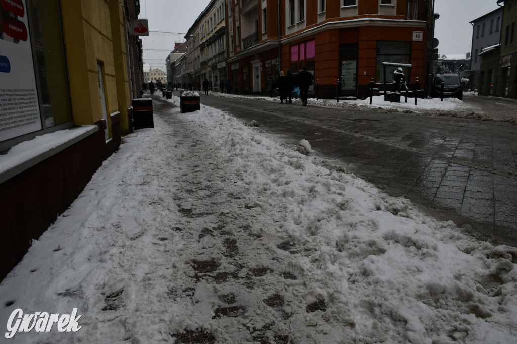 Zaśnieżone centrum Tarnowskich Gór