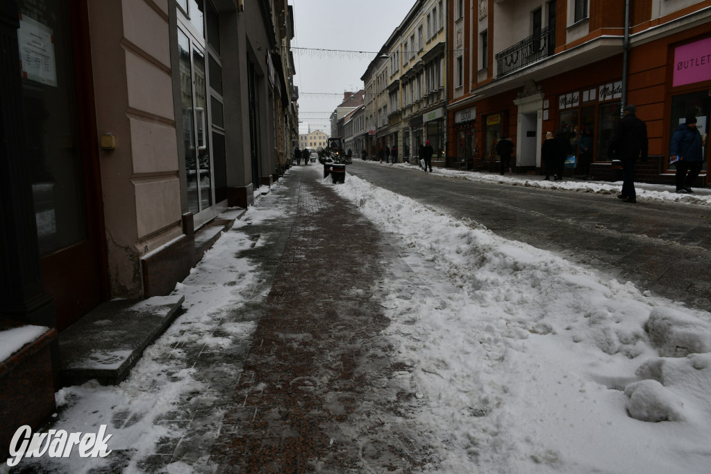 Zaśnieżone centrum Tarnowskich Gór