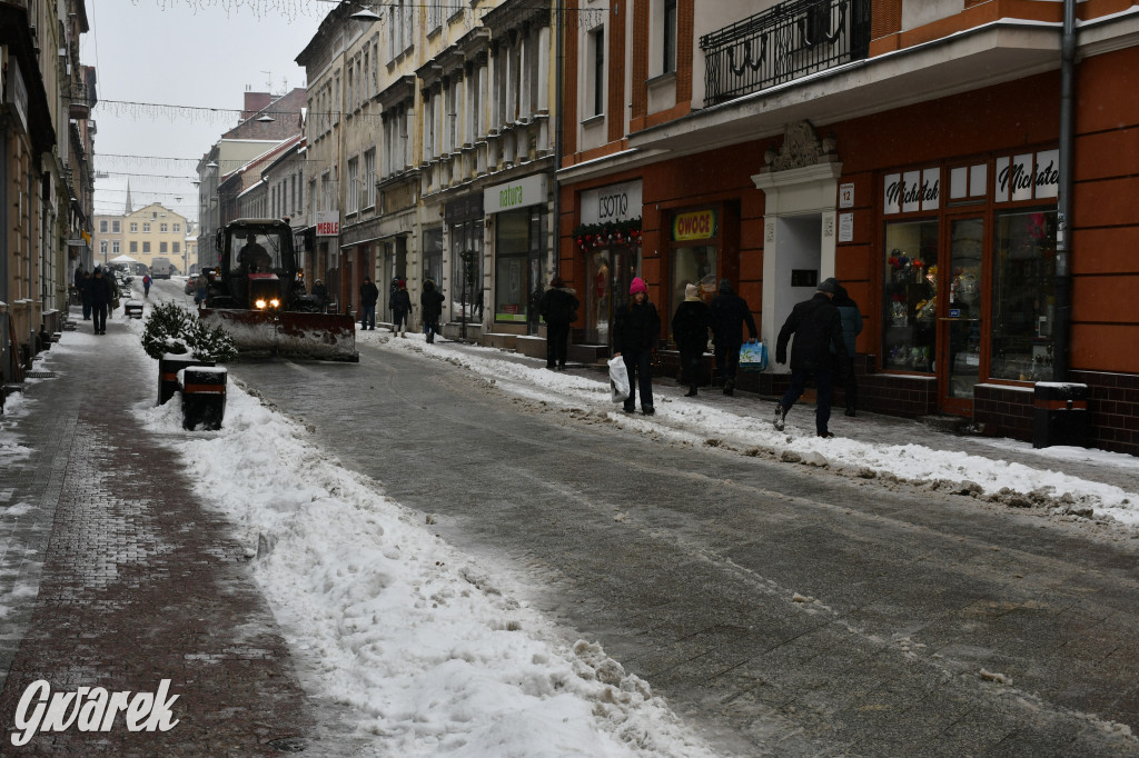 Zaśnieżone centrum Tarnowskich Gór