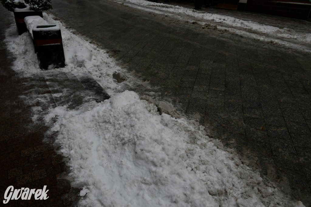 Zaśnieżone centrum Tarnowskich Gór