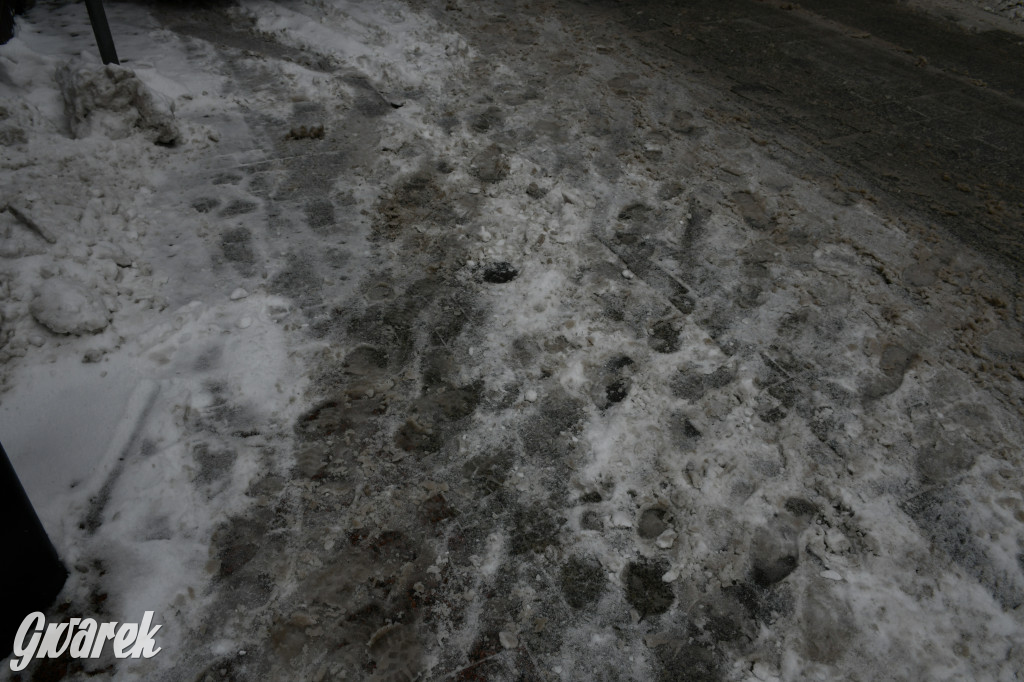 Zaśnieżone centrum Tarnowskich Gór