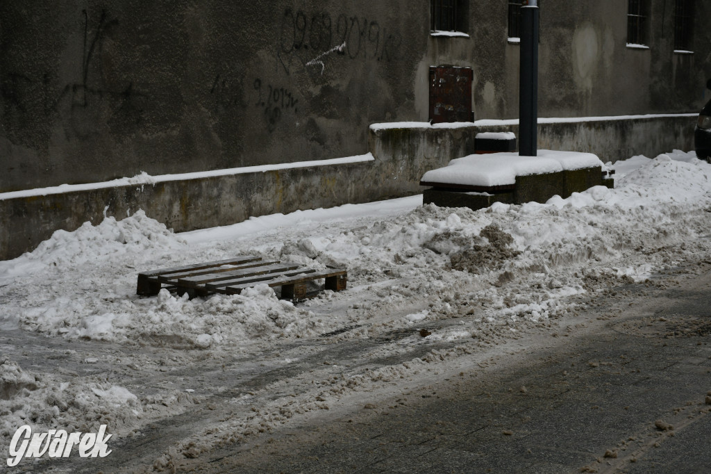 Zaśnieżone centrum Tarnowskich Gór
