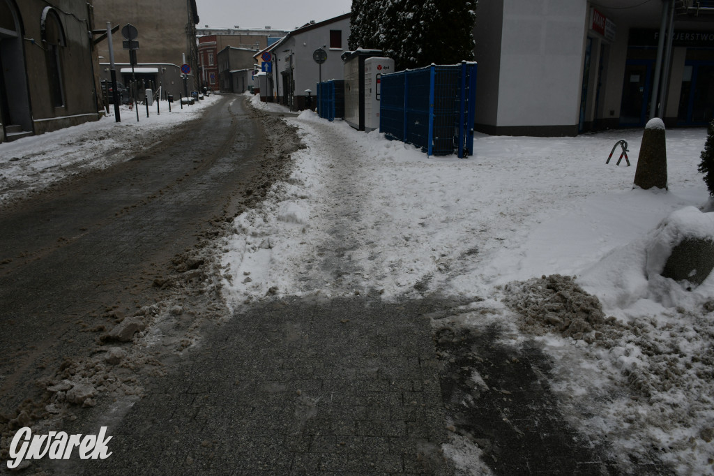 Zaśnieżone centrum Tarnowskich Gór