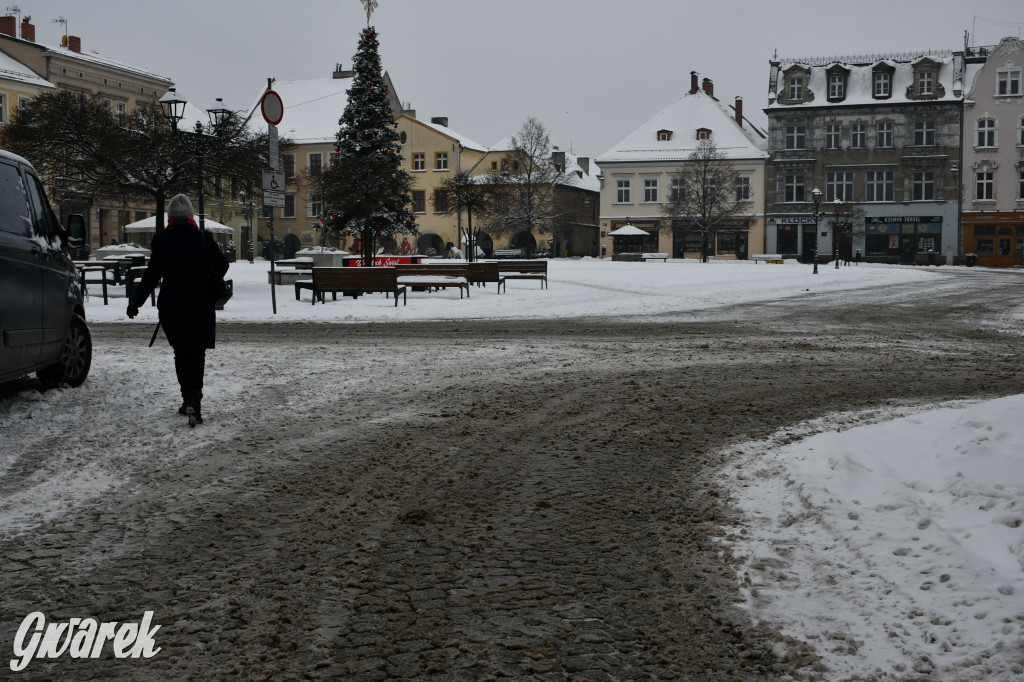 Zaśnieżone centrum Tarnowskich Gór