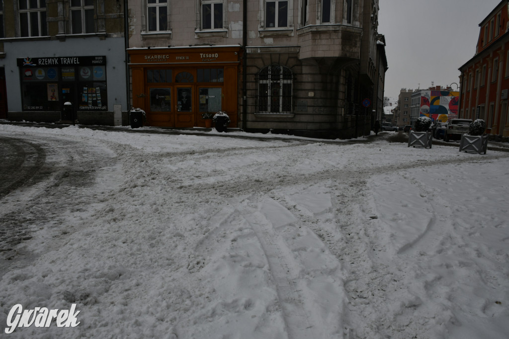 Zaśnieżone centrum Tarnowskich Gór