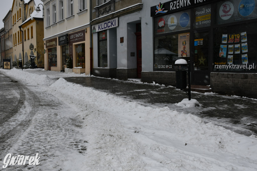 Zaśnieżone centrum Tarnowskich Gór