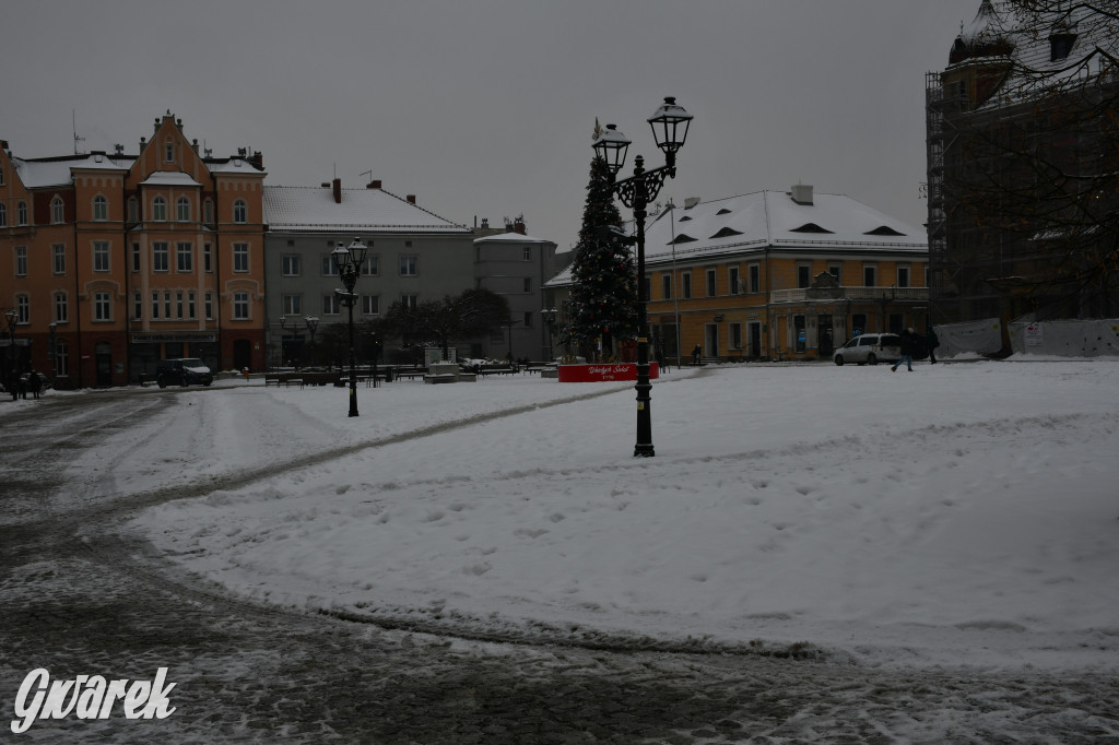 Zaśnieżone centrum Tarnowskich Gór
