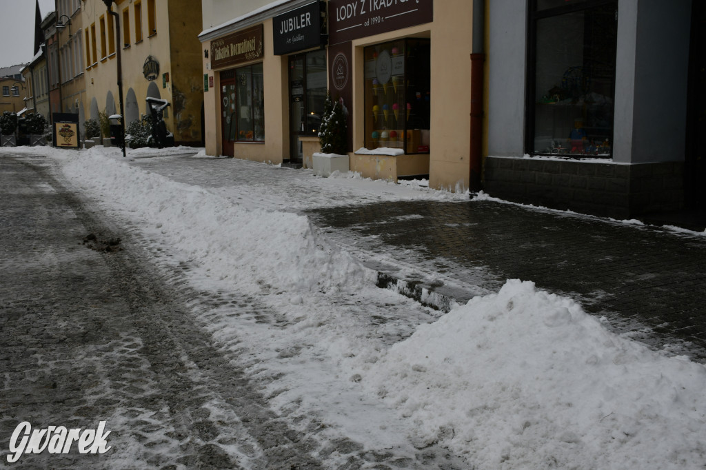 Zaśnieżone centrum Tarnowskich Gór