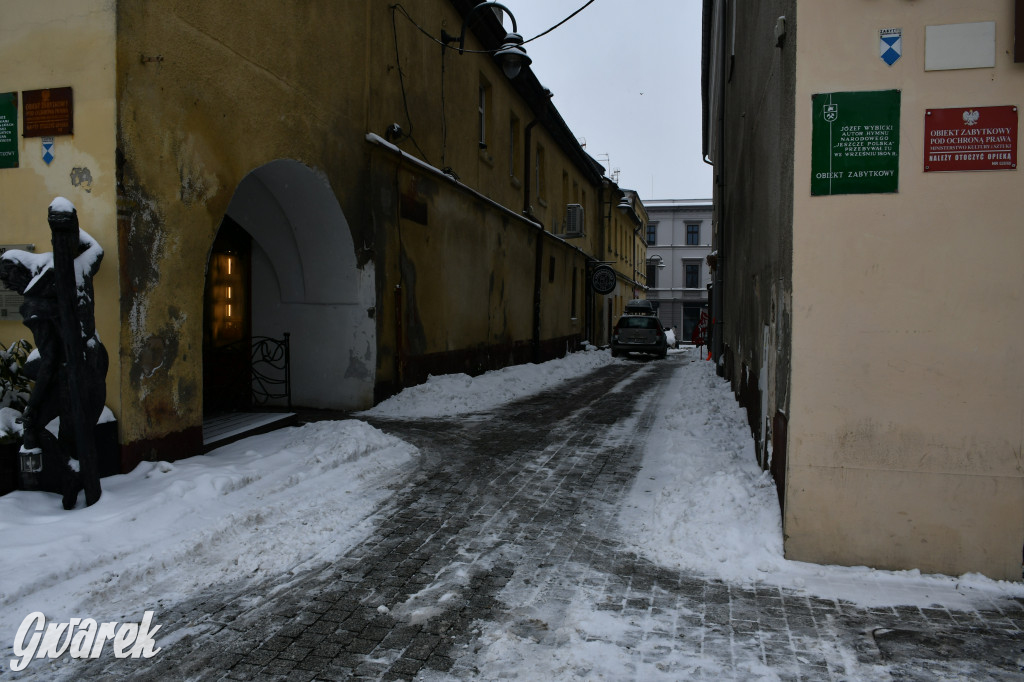 Zaśnieżone centrum Tarnowskich Gór