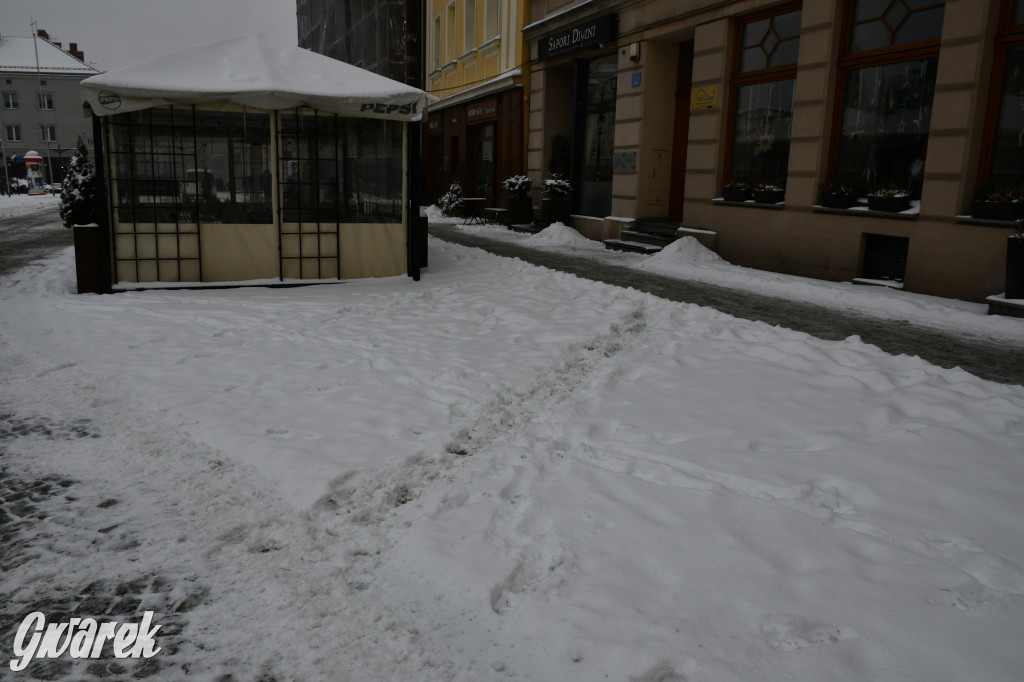 Zaśnieżone centrum Tarnowskich Gór
