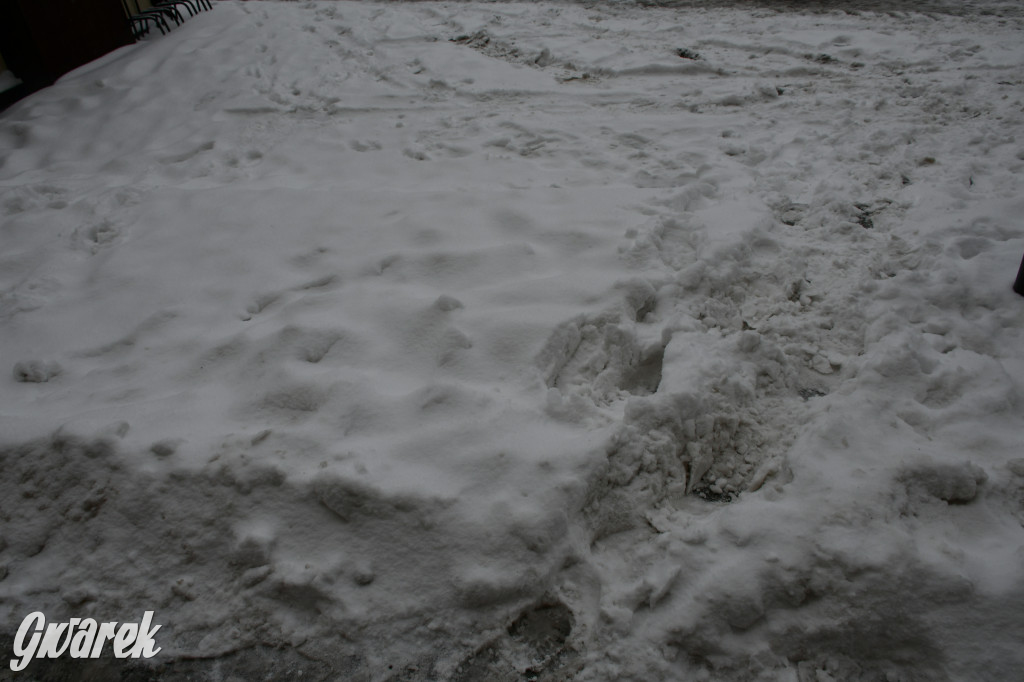 Zaśnieżone centrum Tarnowskich Gór