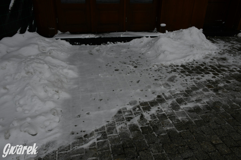 Zaśnieżone centrum Tarnowskich Gór