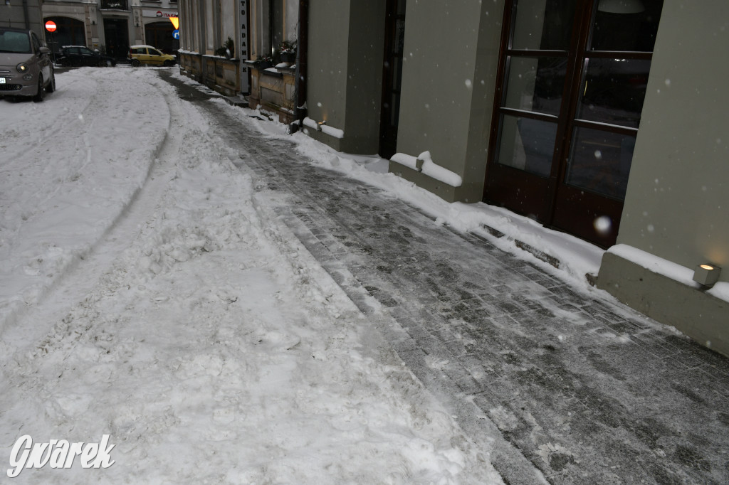 Zaśnieżone centrum Tarnowskich Gór