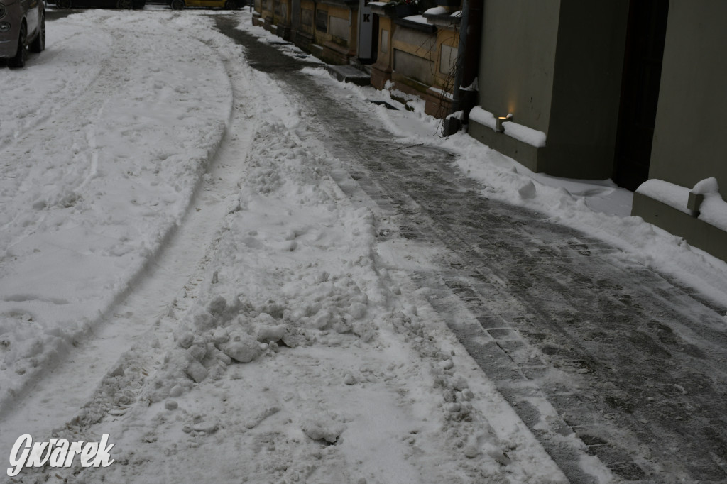 Zaśnieżone centrum Tarnowskich Gór