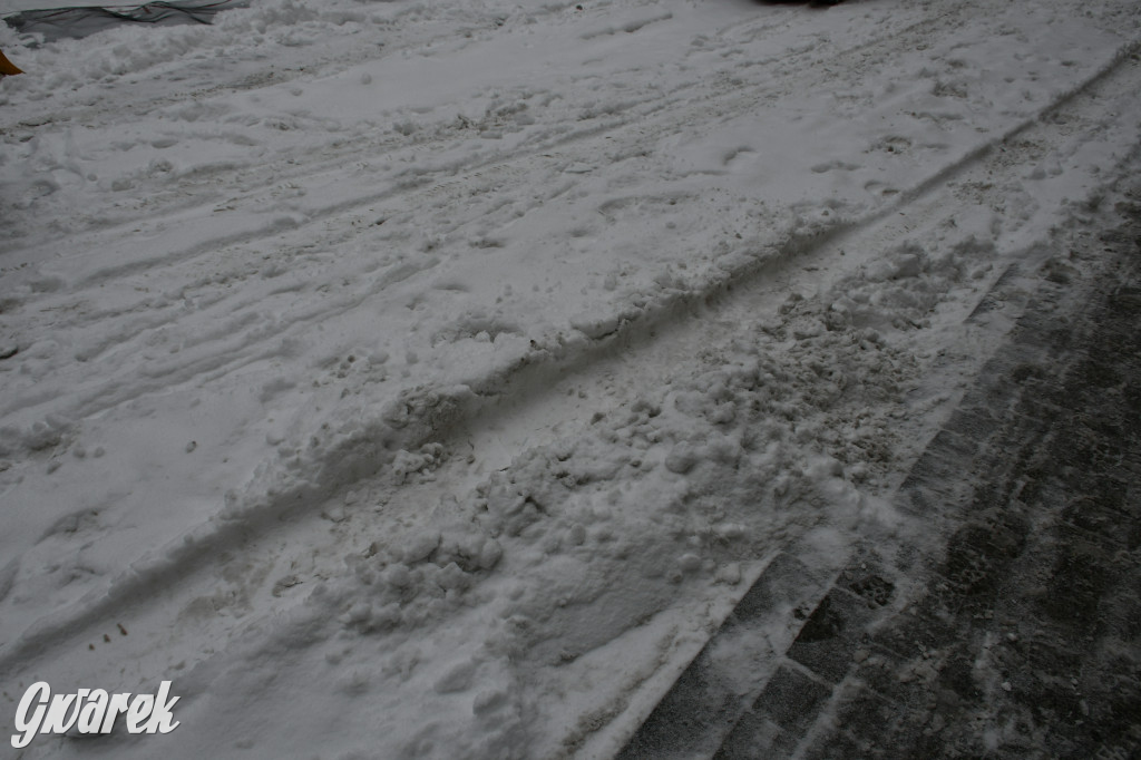 Zaśnieżone centrum Tarnowskich Gór