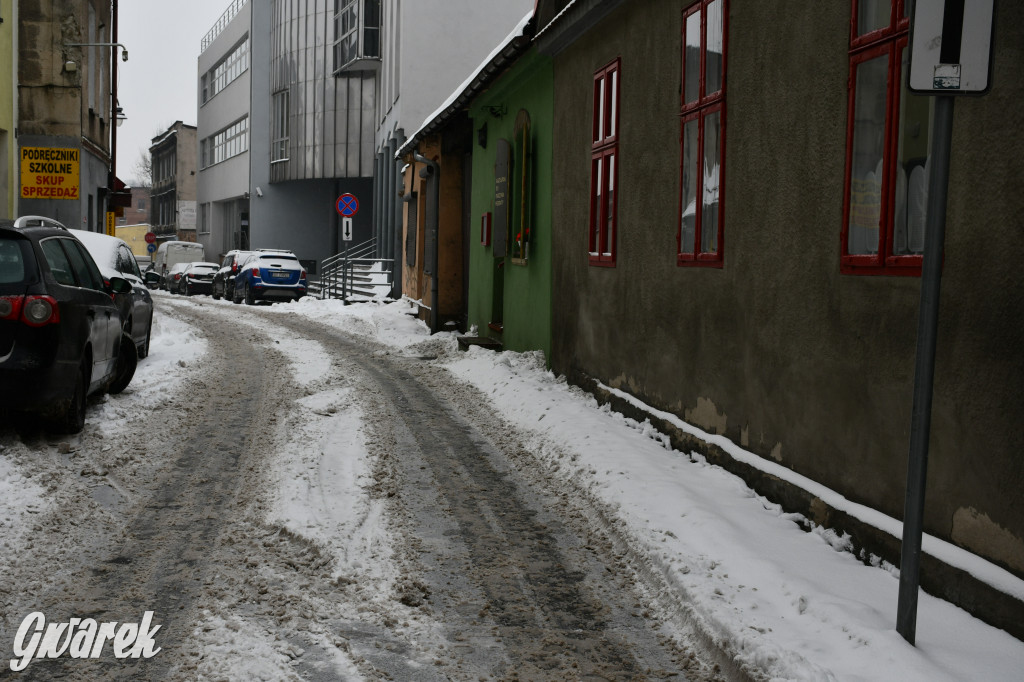 Zaśnieżone centrum Tarnowskich Gór