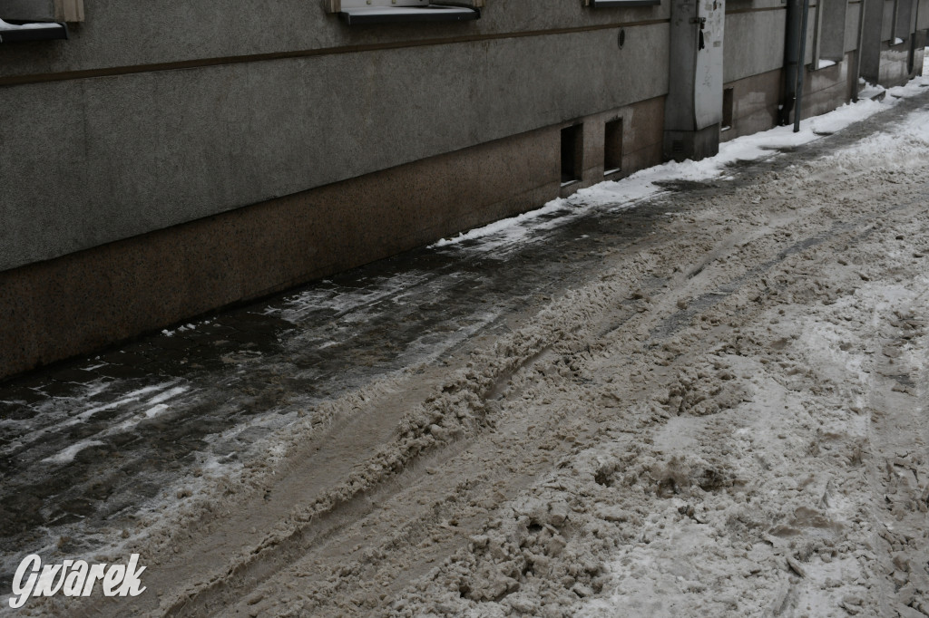 Zaśnieżone centrum Tarnowskich Gór