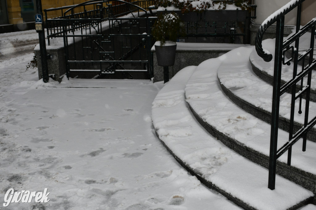 Zaśnieżone centrum Tarnowskich Gór