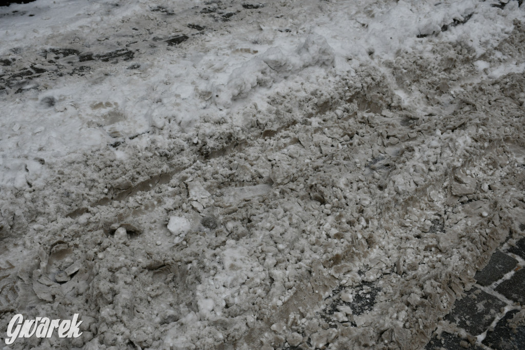 Zaśnieżone centrum Tarnowskich Gór