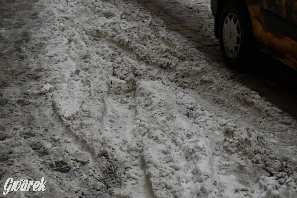 Zaśnieżone centrum Tarnowskich Gór