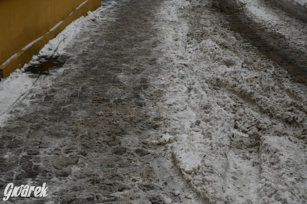 Zaśnieżone centrum Tarnowskich Gór