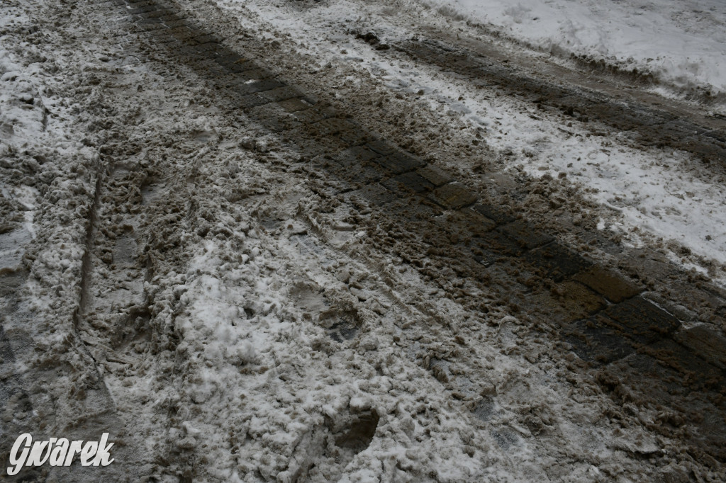Zaśnieżone centrum Tarnowskich Gór