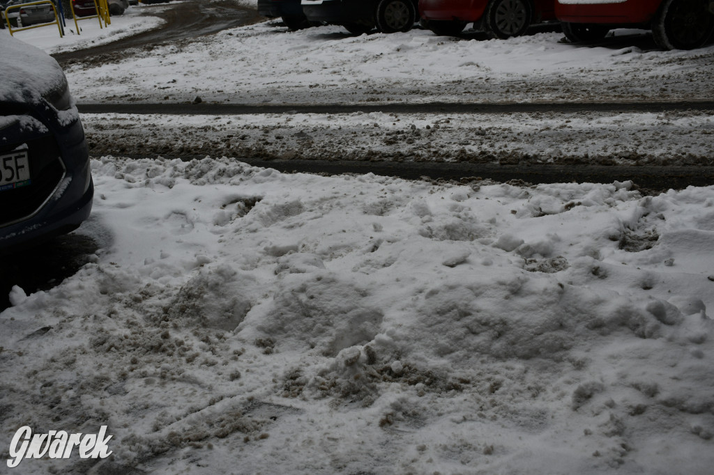 Zaśnieżone centrum Tarnowskich Gór