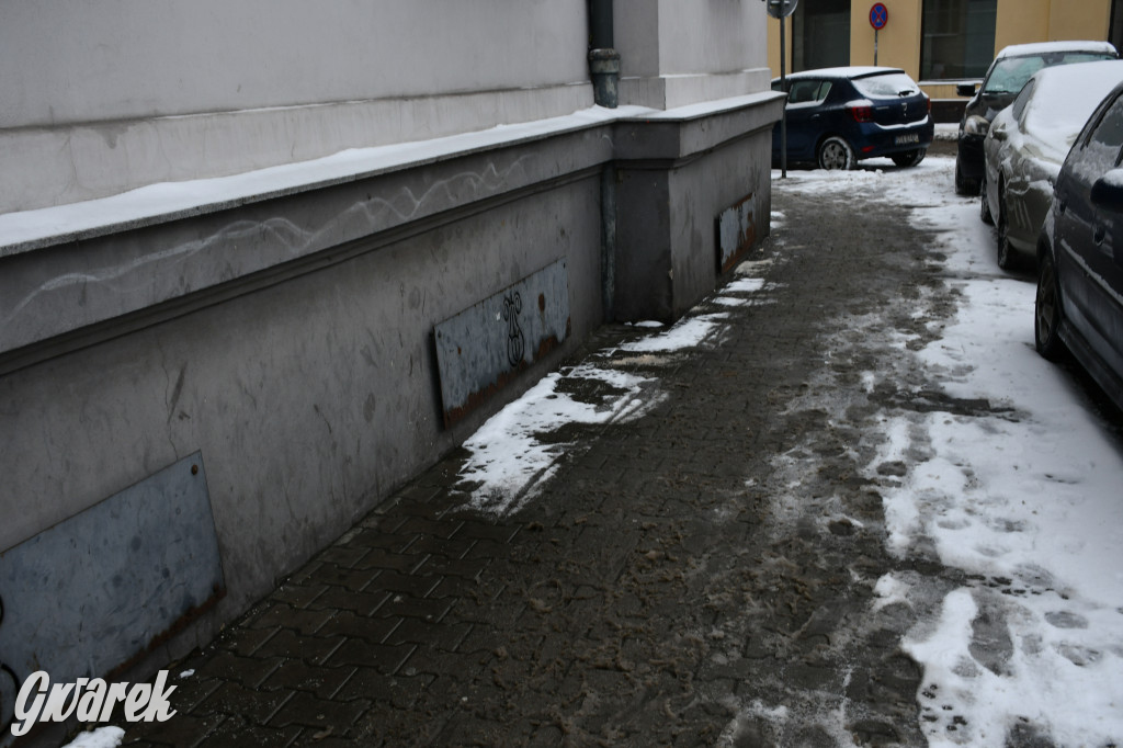 Zaśnieżone centrum Tarnowskich Gór