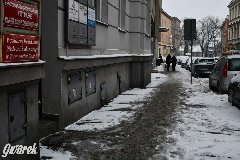 Zaśnieżone centrum Tarnowskich Gór
