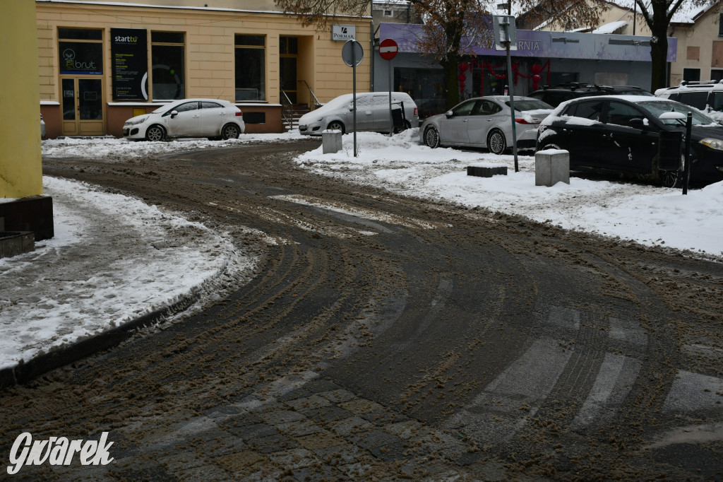 Zaśnieżone centrum Tarnowskich Gór