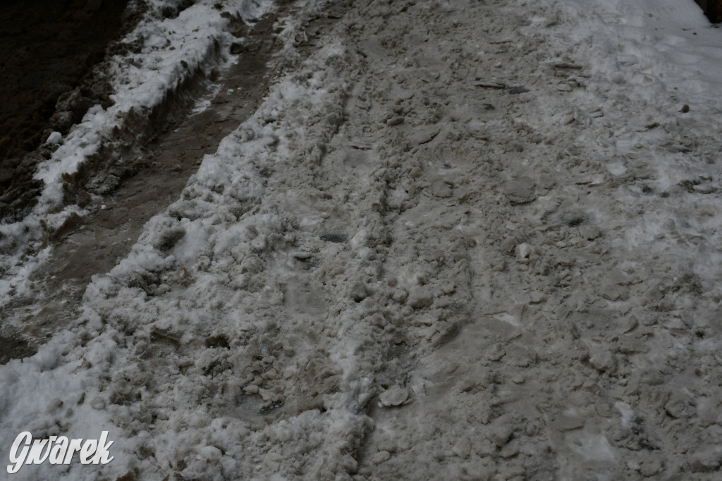 Zaśnieżone centrum Tarnowskich Gór